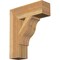 Ekena Millwork Funston Block Rough Sawn Bracket, Western Red Cedar, 6"W x 20"D x 24"H BKT06X20X24FST05RWR - alternate 1